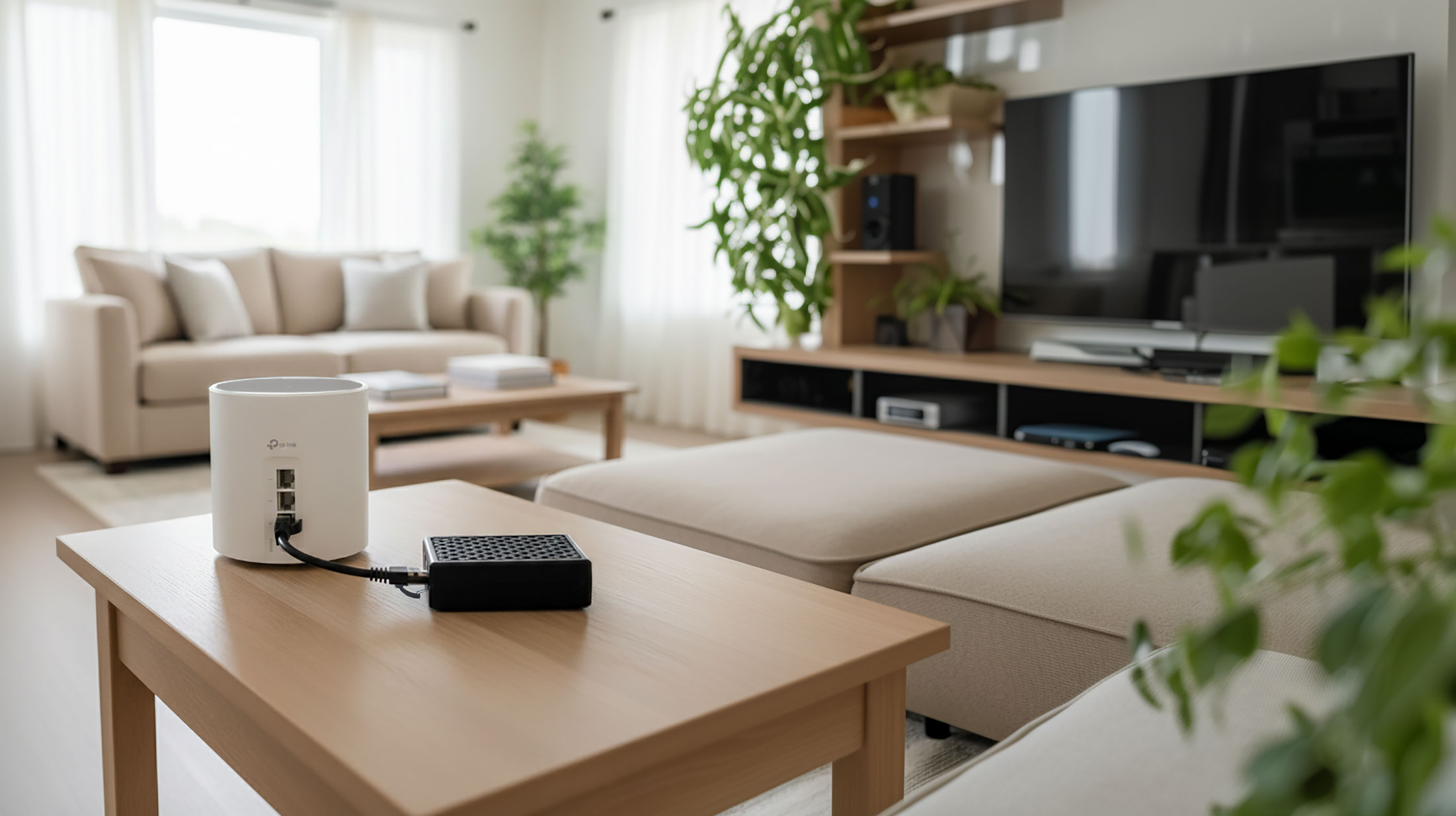 PHN Portal device on a table in a home setting